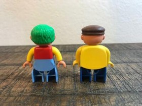 VTG LEGO DUPLO Man Brown Hat #4555 & Clown #10504