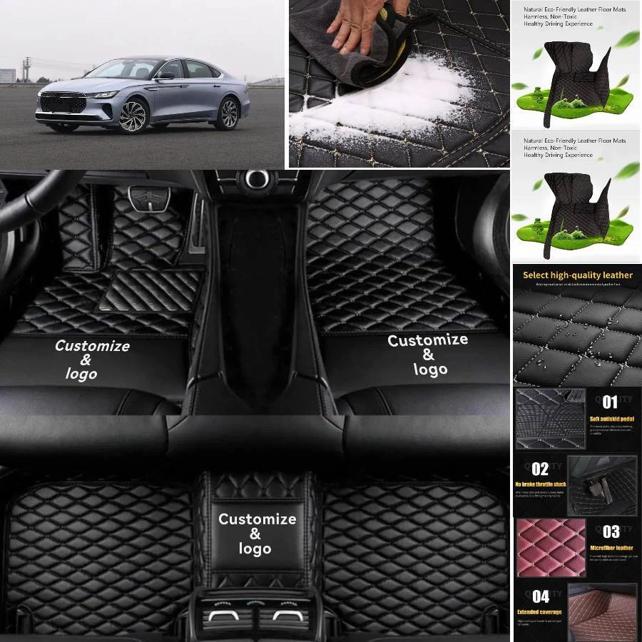 For Lincoln Zephyr Car Floor Mats Custom Waterproof Luxury Carpets Auto Liner Foto 2 de 4