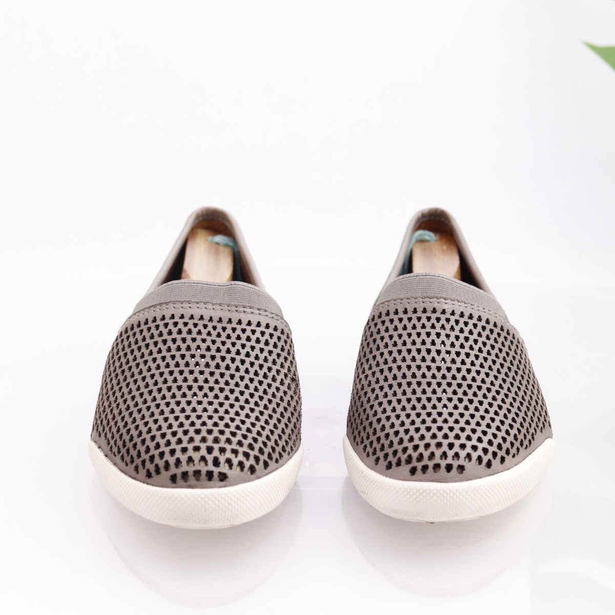 Frye Gray Leather Loafers with Perforated Design Perforated Cromwell Penny Loafer – Jay Butler main image 2