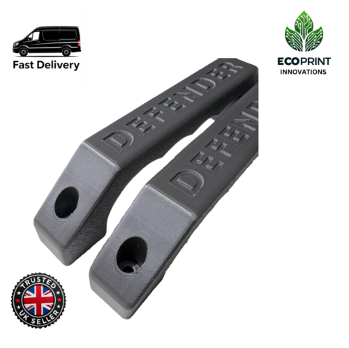 Silver Land Rover Defender Interior Handles x2 - 3D Printed Metal Look - Picture 3 of 9