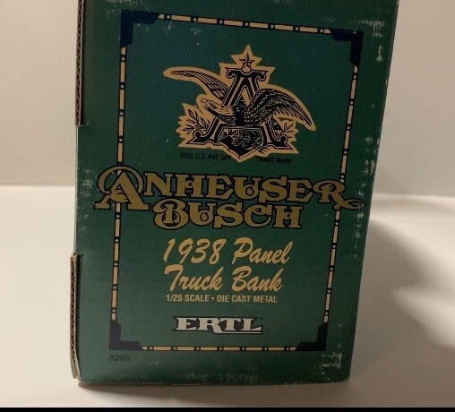 Erttl Anheuser-Busch1938 Chevy Panel Truck Coin Bank 1/25th Scale (NIB) - Image 3 of 4
