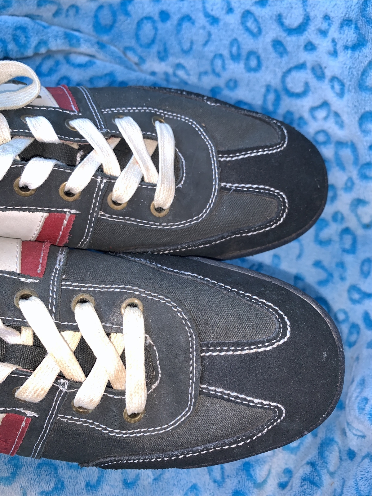 PANTOFOLA D’ORO Scarpe da calcio casual Pantofola D'Oro Italia da uomo in pelle nera TAGLIA 12 GUC (18)