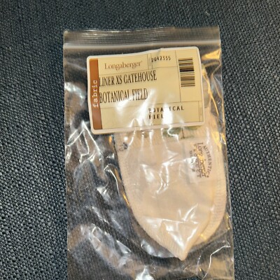 Longaberger xs Gatehouse Basket liner Liner Only In Botanical Fields
