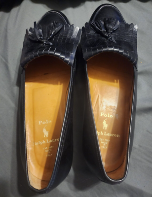 Polo Ralph Lauren Dress Shoes Tassel Leather Loafers Mens  display picture 1