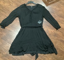 Simply Vera Vera Wang Women Black Casual Dress XXL Beautiful Dress