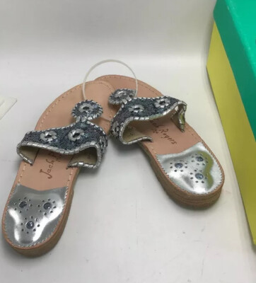 jack rogers sandals silver