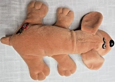 VTG 1985 Tonka Pound Puppies Newborns Brown Dog 9" Stuffed Animal Plush Toy