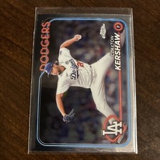2024 Topps Chrome Base #110 Clayton Kershaw LA Dodgers