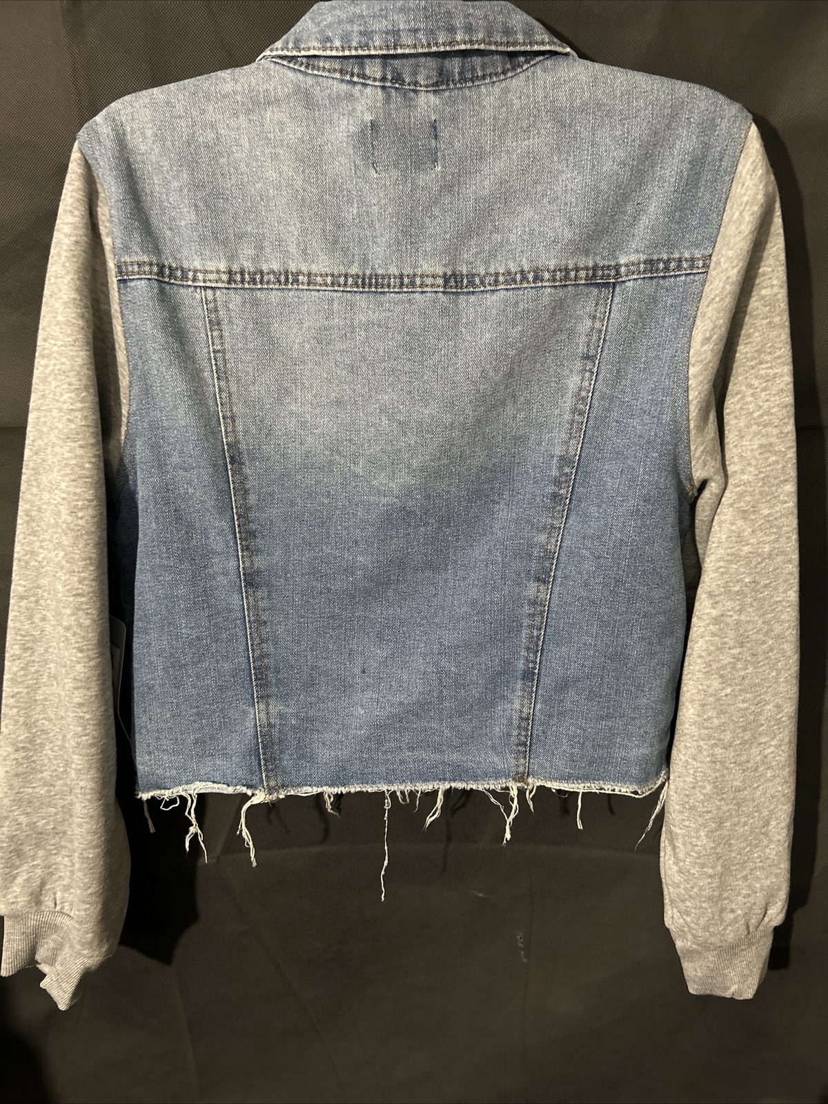 Women’s Denim And Fleece Jean Jacket Made By Casino Size L eBay