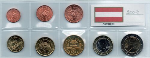 Kursmünzensatz Österreich 2008, lose, unzirkuliert - Bild 1 von 1