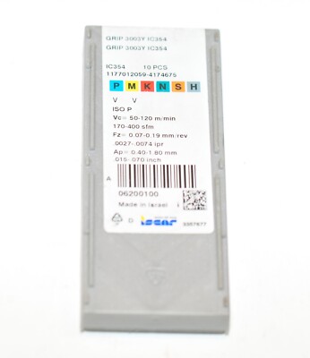 ISCAR GRIP 3003Y IC354 B=3 mm WSP   Stechdrehen 4 Stück RHV42171