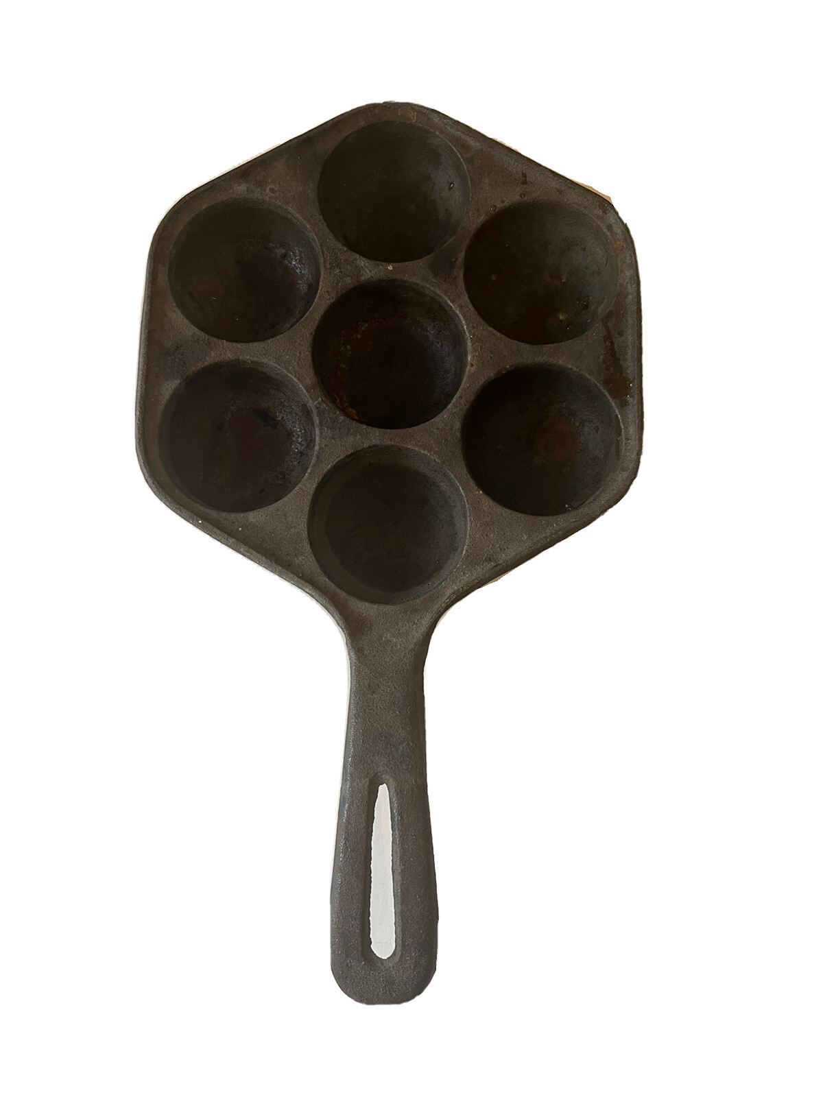 Vintage Aebleskiver Pan Cast Iron Danish Henriksen Imports eBay