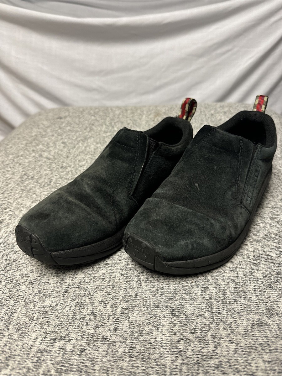 Merrell Men\'s 8.5 Jungle Slide Moc Midnight Black Leather Loafers Slip On Shoes MERRELL MENS JUNGLE MOC MIDNIGHT BLACK SLIP-ON SHOE  main image 3
