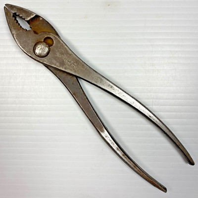 Vintage J.P. Danielson Tools 8'' Slip Joint Pliers Tool Made in USA