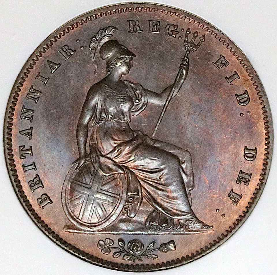 1848/7 NGC MS 65 Victoria Penny Great Britain Overdate Coin POP 3/1 (25042401C) - Image 3 of 4