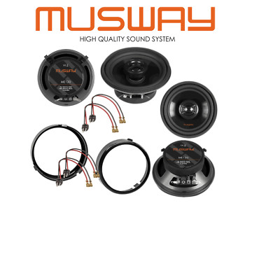 Musway 12cm Lautsprecher für Mercedes W124 Coupe vorne und  hinten