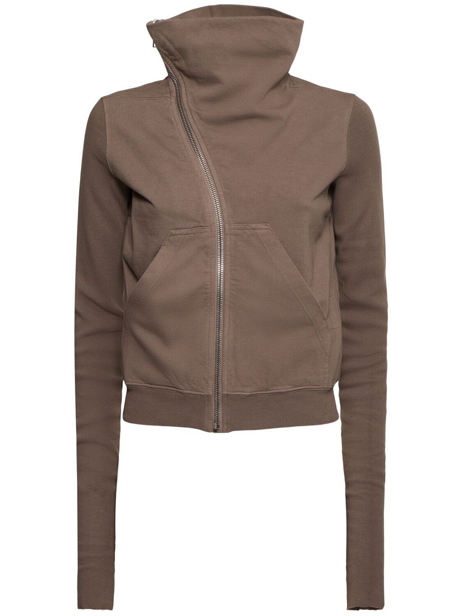 【関税&送料込】Rick Owens Drkshdw Cotton Sweatshirt RICK OWENS DRKSHDW Hollywood $705 Mountain Dust Cotton