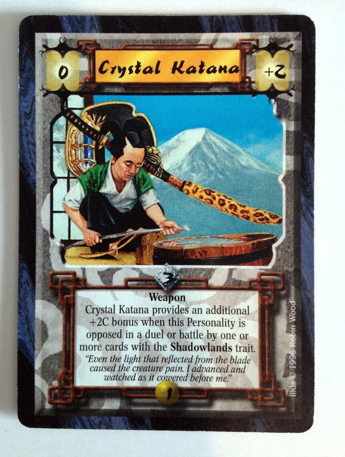 Crystal Katana L5R Legend of the Five Rings CCG Anvil of Despair