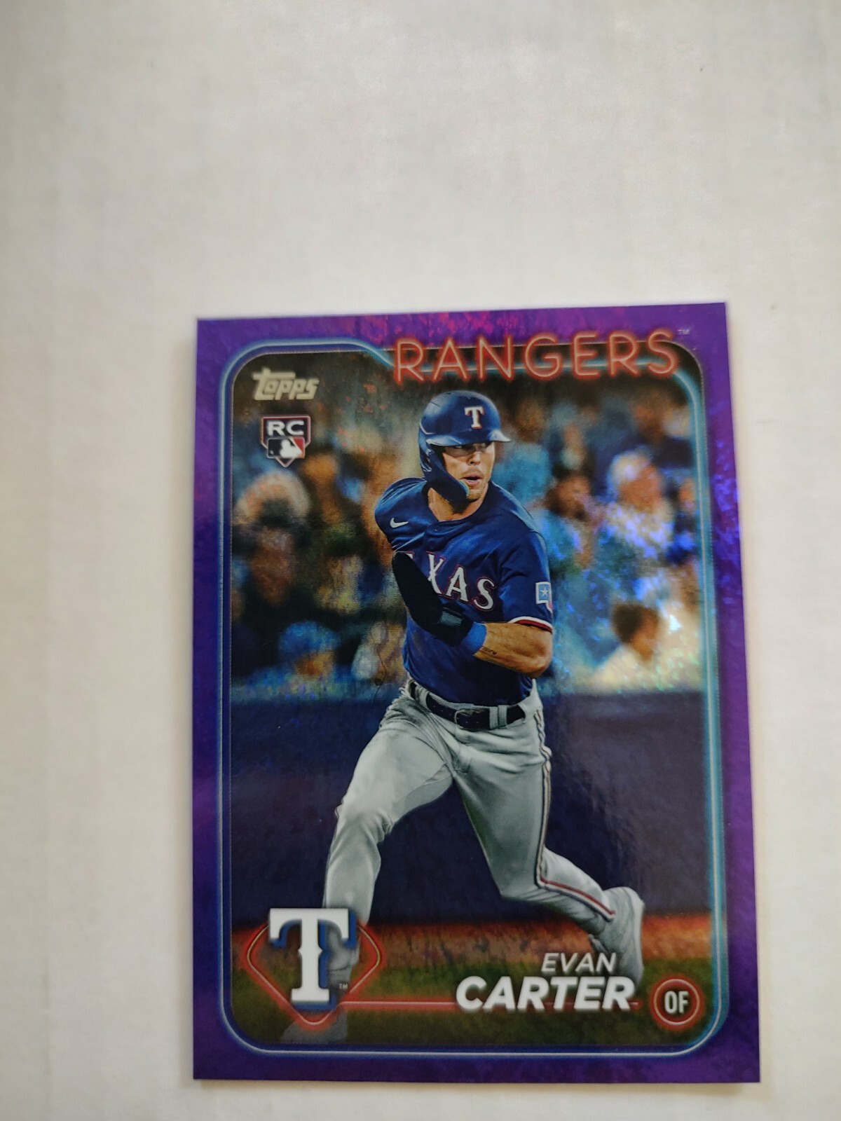 2024 Topps Series 1 - Purple Holofoil #280 Evan Carter /799 (RC)(JGA)