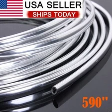 50 feet x 7mm Original Chrome Car Door Edge Guard Molding Trim Protector U Shape