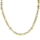 Magnetic Closure Necklace - goldtone Kirks Folly Pixie Link 30" Crystal
