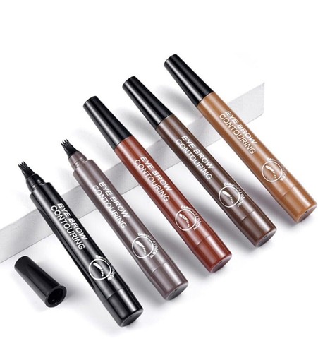 Microblading Tattoo Eyebrow Ink Pen Long Lasting Eye Brow Pencil 3D Fork Makeup - 第 7/8 張圖片