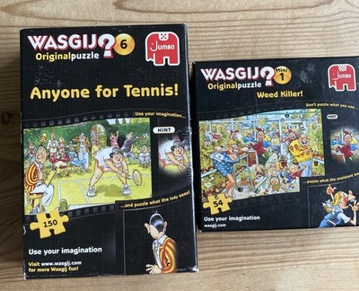 Wasgij by Jumbo 150 & 54 Teile Puzzle Konvolut Unkrautvernichter & Jeder für Tennis - gebraucht