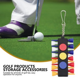 2 Sets Golf Tee Storage Case Accessories for Men Accessory Holder