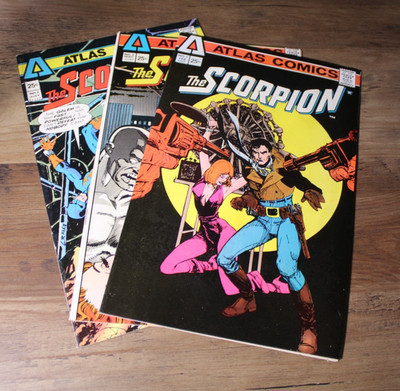 THE SCORPION #1,2,3 Full Set! Howard Chaykin 1st Appearance ATLAS 1975