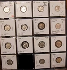 Lot 15 Unc Mercury Dimes 35 36 37-S 38-PD 39-S 40-D S 41-S 42 S 43-PDS 44-S 45-D