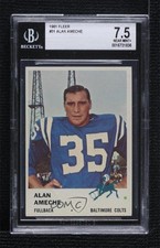 1961 Fleer Alan Ameche #31 BGS 7.5