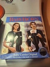 BabyBj rn Baby Carrier Black Adjustable  Comfortable Wide Padded Straps 8-25 lb