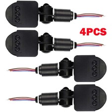 4x Black DC12V 180 LED Auto Infrared PIR Motion Detector Wall Light Switch NEW