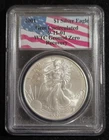 2001 American Silver Eagle PCGS Gem Uncirculated WTC Ground Zero Recovery Spots
