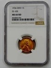 1936 - Wheat Cent - Doubled Die Obverse DDO FS-103 - NGC MS 66 RD