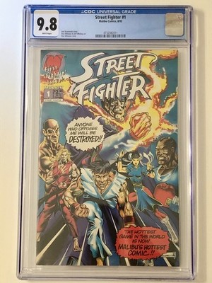 STREET FIGHTER #1 1993 Graded CGC 9.8  White pgs Malibu 1st US Comic