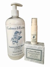 Crabtree Evelyn Body Lotion Bar Soap and Body Mist Set