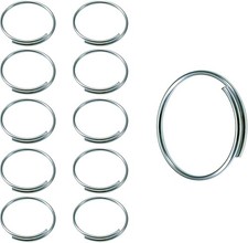Lucky Line Give Away Key Rings 3/4" Diameter, Pack of 250 250, Silver