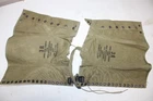 Original US Military Issue WW2 WWII Army USMC Canvas Spats Gaiters set Size3JR13