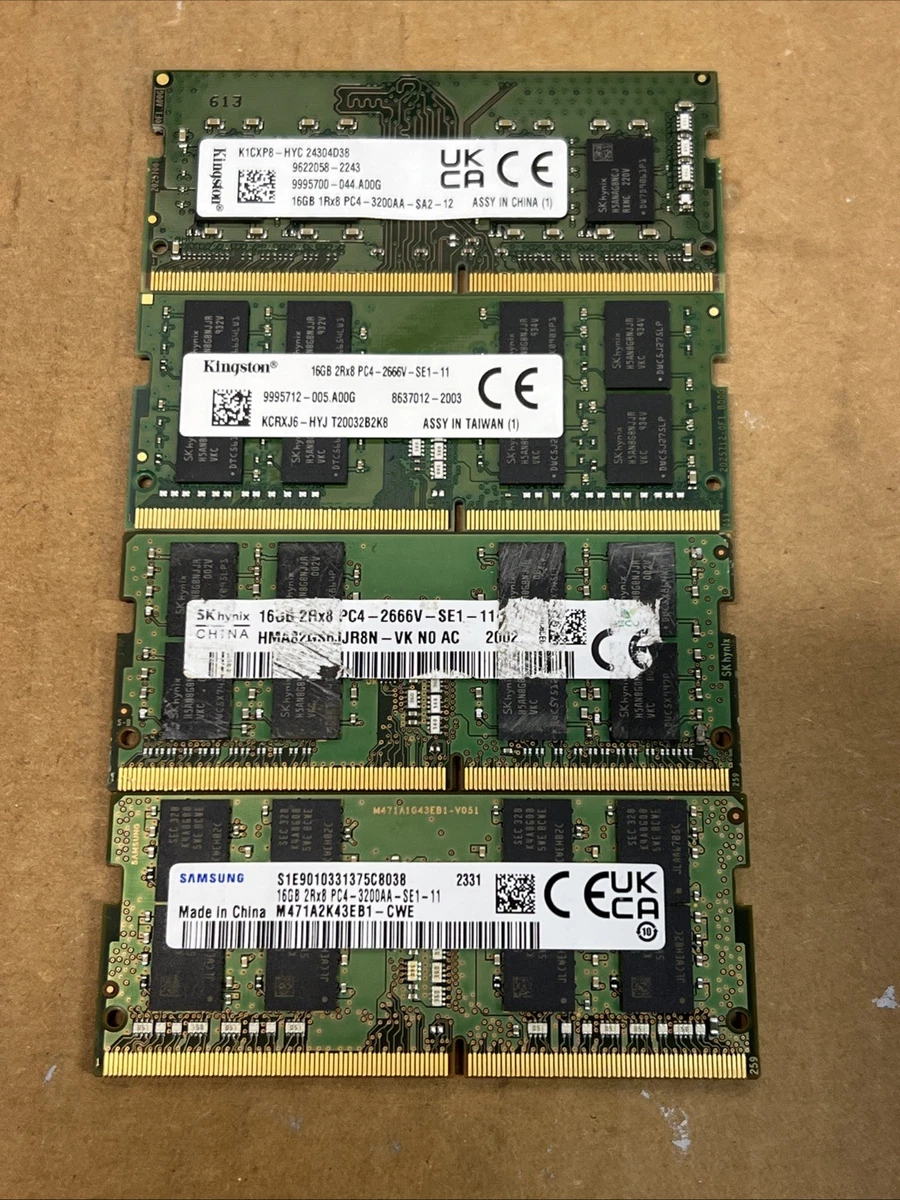 16 GB Capacity per Module DDR4 SDRAM Memory (RAM) 4 Modules for