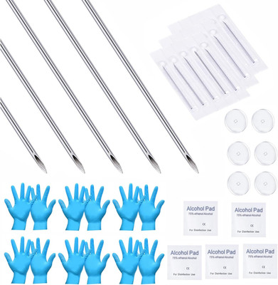 Piercing Needle Kit - Ear & Belly Button Piercing Set 20G, 18G, 16G, 12G, 14G
