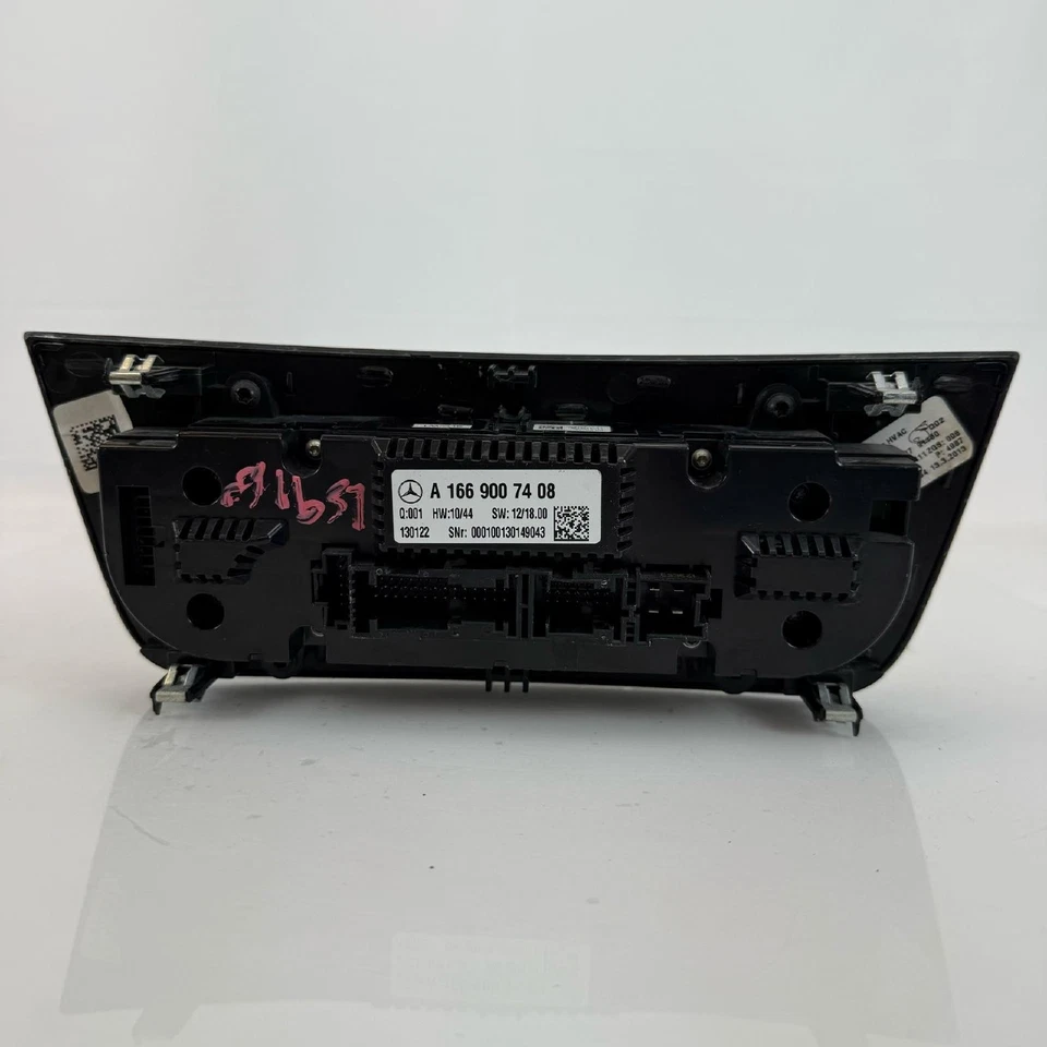 2013-2016 Mercedes GL450 GLS450 Dual Zone Climate Control Panel A1669007408 OEM - Image 3 of 4