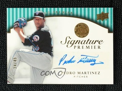 2008 UD Premier Signature Parallel 1 24/45 Pedro Martinez #SP-PM Auto HOF pu3
