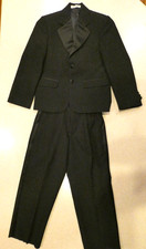 Tom Tailor Boys Black Tuxedo Size 6 Jacket Pants Formal Evening Wear 2 Piece