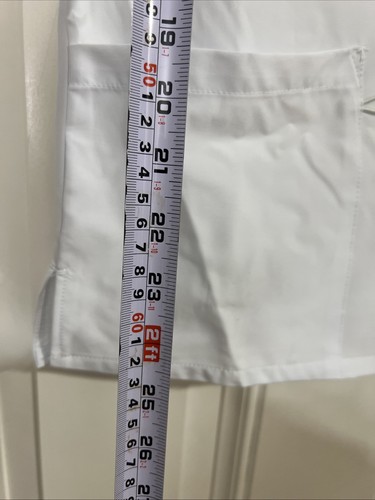 White Scrubs for Women V-Neck Short Sleeve Scrub Tops Size S - Picture 3 of 6