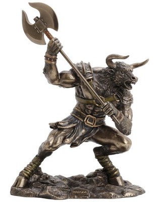 Minotaurus die Kreatur aus dem Labyrinth Bronze Figur (von Veronese)