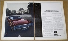 1970 Chrysler Imperial 2-page Print Ad Vintage Car Automobile Advertisement Rare