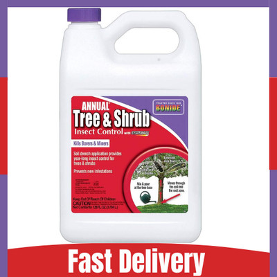 Bonide 611 Annual Tree and Shrub Insect Control, Concentrate 128 Fl oz, 1 Gallon