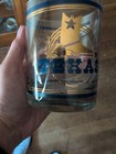 Texas Glass Cup 1990s Blue And Gold Picture And Writing — photo 1