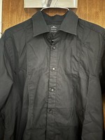 Hawes & Curtis Men’s Limited Edition Black Label Shirt - Black Size L  Slim Fit